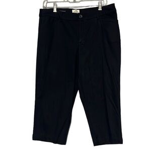 Women's Black Pants Size 12 Cropped St. John's Bay